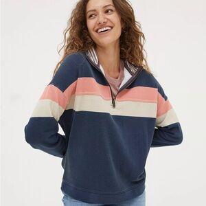 Fat Face Relaxed Color Blocked Airlie Sweatshirt